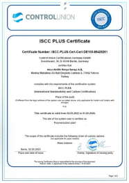 ISCC Plus Uluslararas&#x131; S&#xFC;rd&#xFC;r&#xFC;lebilirlik &amp; Karbon Sertifikas&#x131;