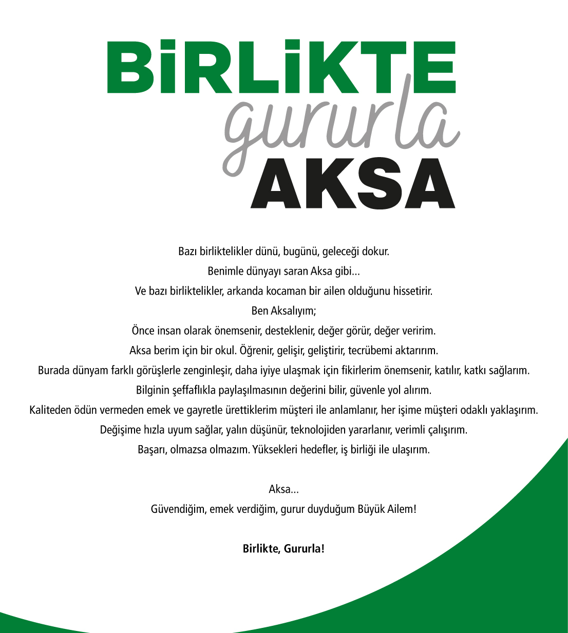 Birlikte Gururla Aksa